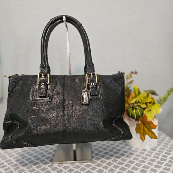 Coach Hamilton F12444 Satchel – Brown Pebbled Leather | EUC | COA - Picture 1 of 14